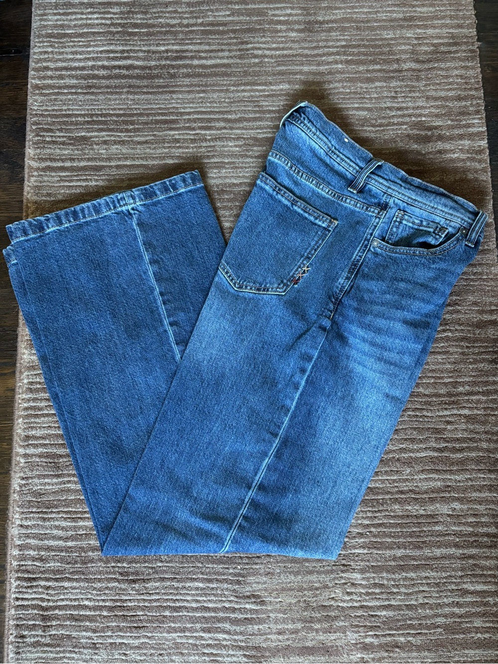 Scotch & Soda women's sz 2/26 medium Blue high rise wide leg Jeans